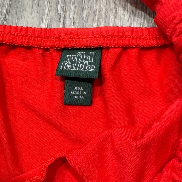 Wild Fable Red Halter Tank Top XXL G15 - Picture 2 of 2